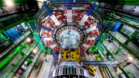 Cornell is leading a $77 million effort to upgrade the Compact Muon Solenoid detector that can identify and characterize elementary particles produced in high-energy collisions. CERN/Provided