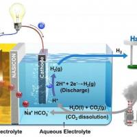 Water-based fuel cell converts carbon emissions to electricity